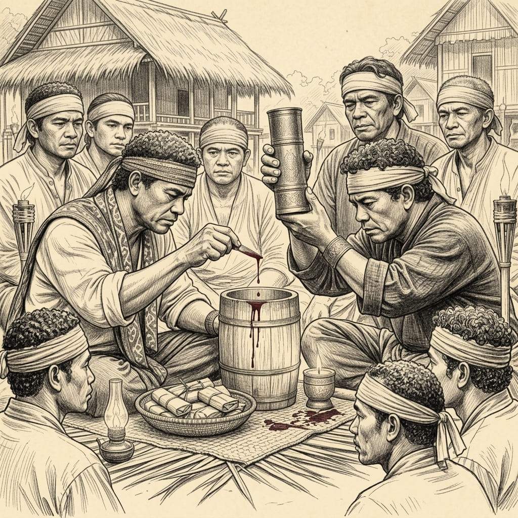 Suasana ritual adat Pela Karas